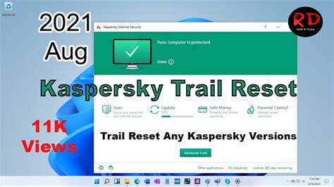 kaspersky total security trial reset